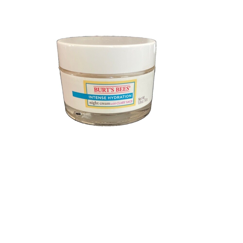 Burt’s Bees Intense Hydration Night Cream Clary Sage 1.8oz Sealed No Box! HTF